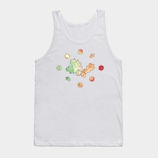 Watercolor Acorns Tank Top